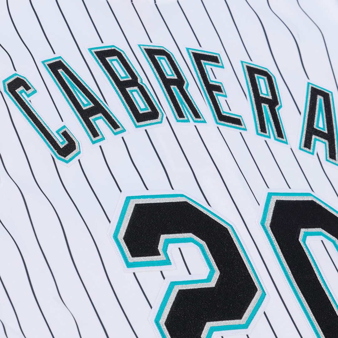 Men's Florida Marlins Miguel Cabrera White 2003 Cooperstown Collection MLB Baseball Jersey - view 11