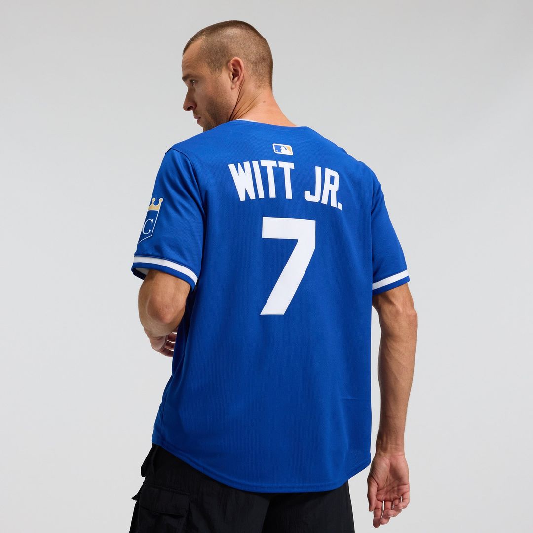 Men's Kansas City Royals Bobby Witt Jr. Royal Alternate 2 Limited MLB Baseball Jersey - view 4