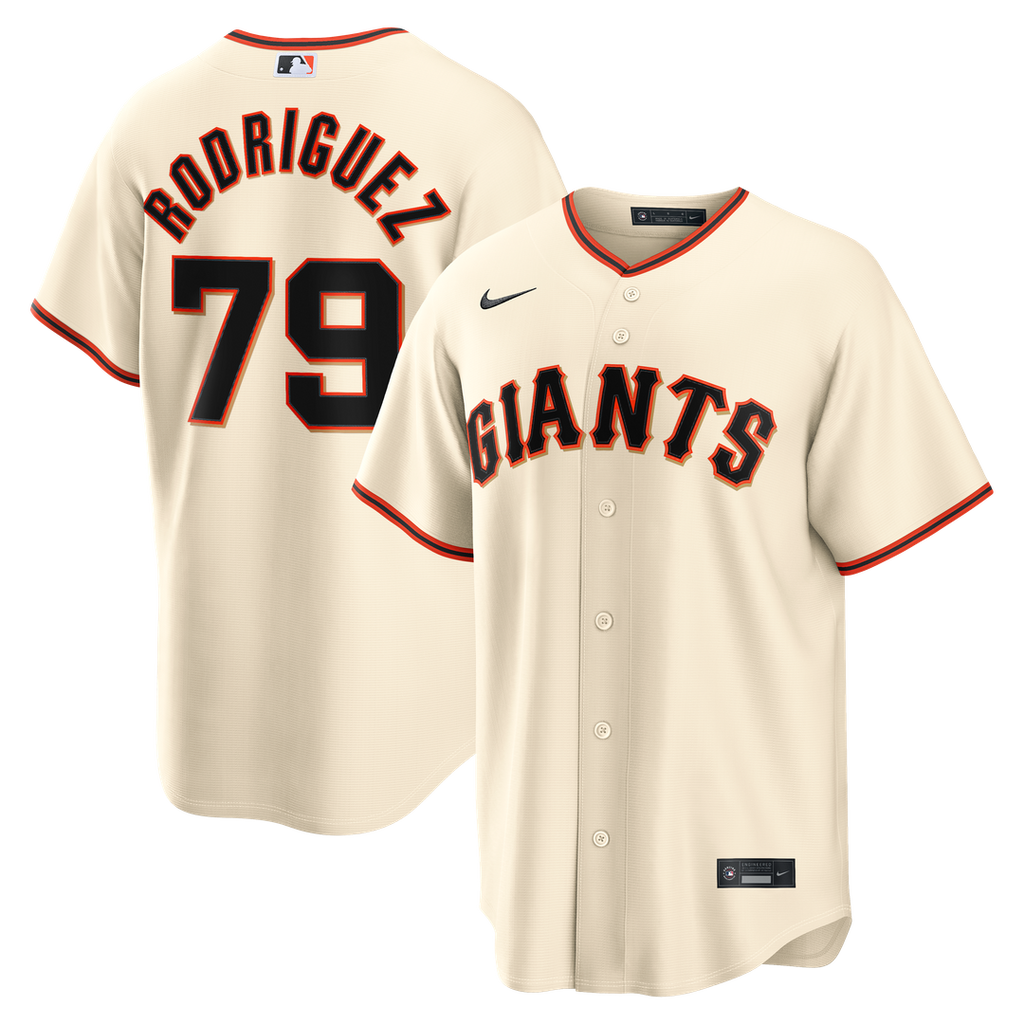 Men's San Francisco Giants Jesus Rodriguez Cream Home Replica MLB Baseball Jersey - view 1