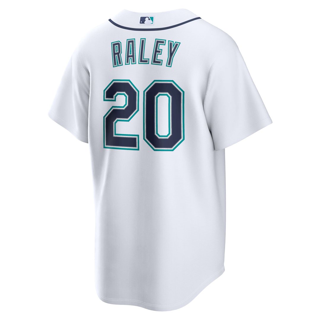 Men's Seattle Mariners Luke Raley White Home Replica MLB Baseball Jersey - view 3