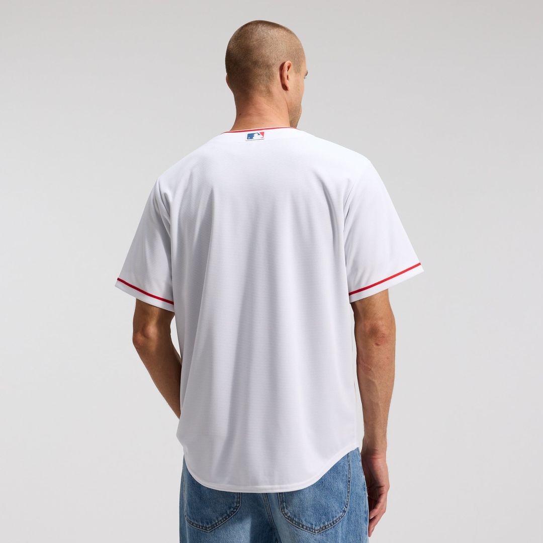 Men's Los Angeles Angels White Home Replica MLB Baseball Jersey - view 2