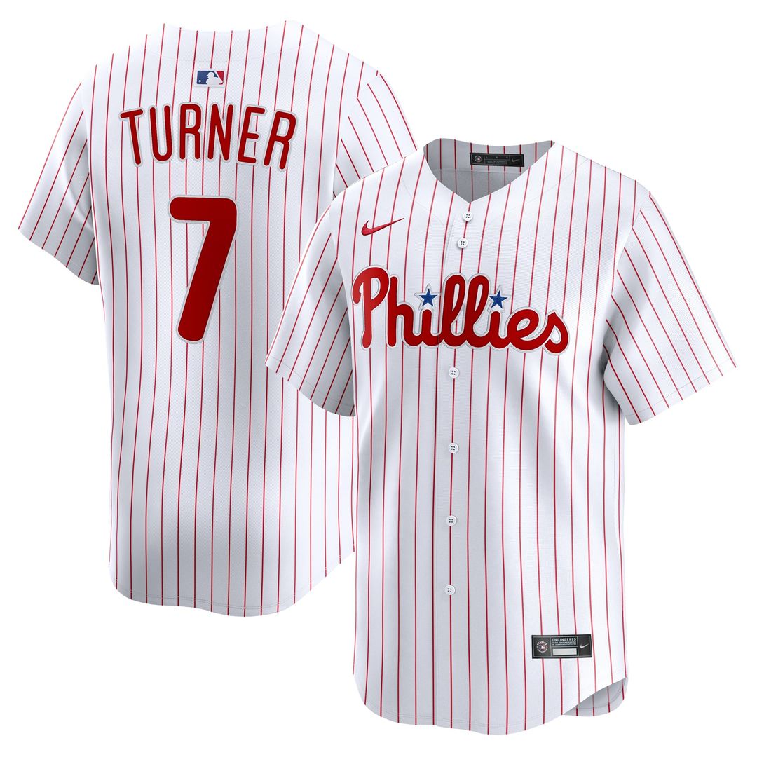 Men's Philadelphia Phillies Trea Turner Light Blue Alternate Limited MLB Baseball Jersey - view 7