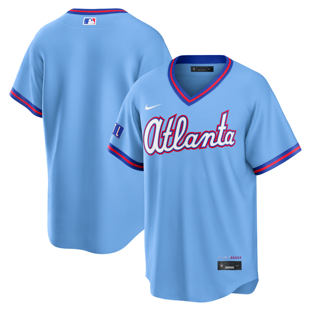 Men's Atlanta Braves Powder Blue 2026 City Connect Stadium MLB Baseball Jersey - view 1