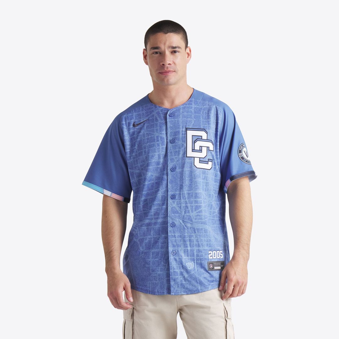 Men's Washington Nationals Blue 2025 City Connect Limited MLB Baseball Jersey - view 1