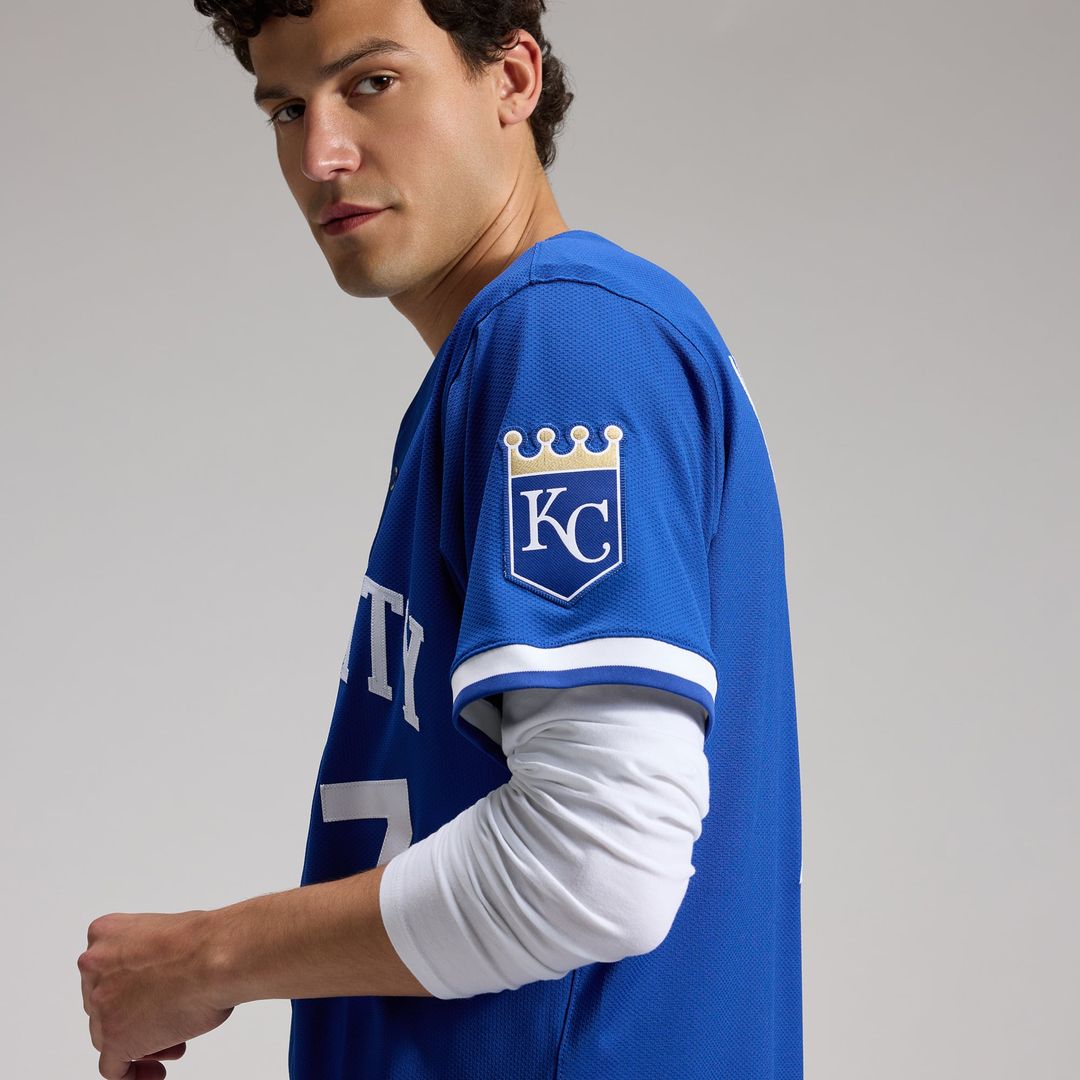 Men's Kansas City Royals Bobby Witt Jr. White Home Elite MLB Baseball Jersey - view 14