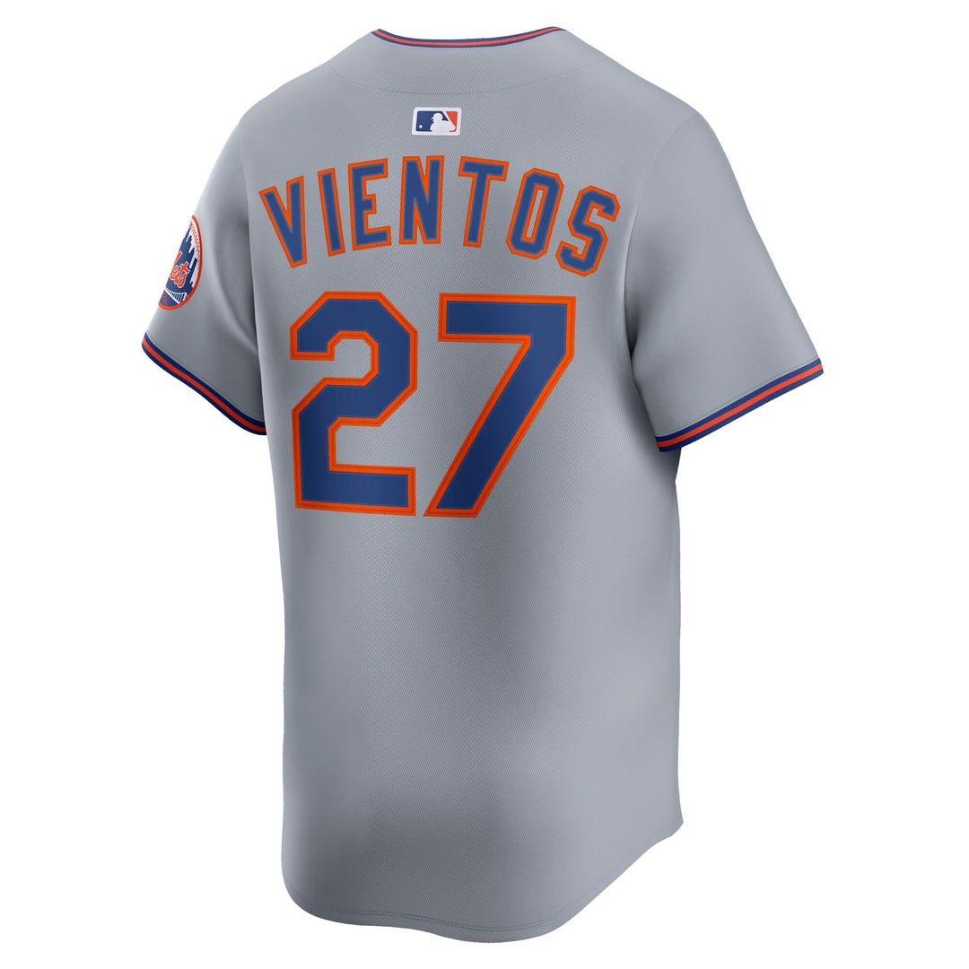 Men's New York Mets Mark Vientos Gray All-Star Limited MLB Baseball Jersey - view 8