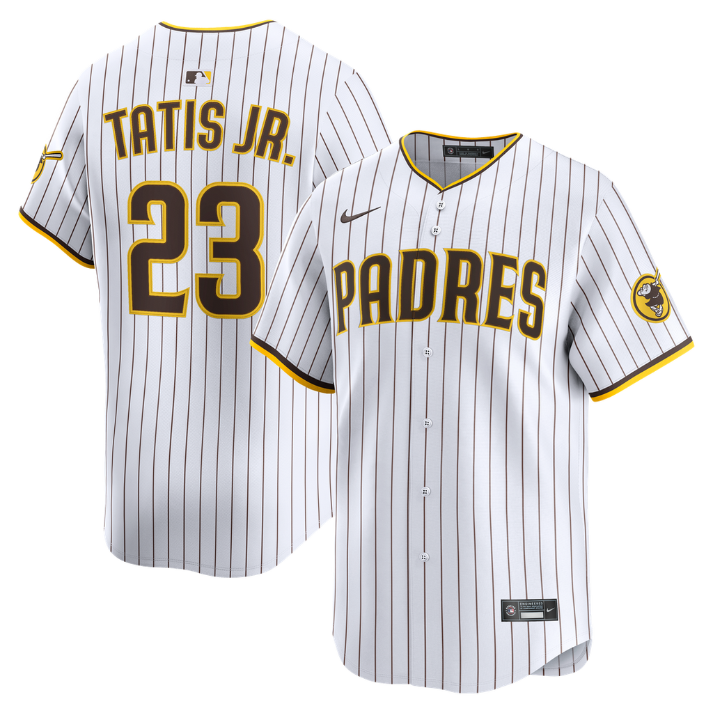 Men's San Diego Padres Fernando Tatis Jr. White Home Limited MLB Baseball Jersey - view 1