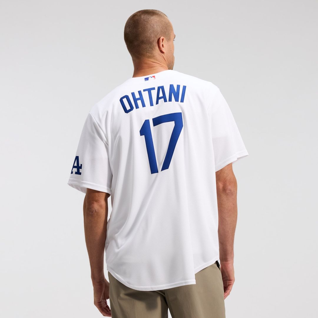 Men's Los Angeles Dodgers Shohei Ohtani White Home Stadium MLB Baseball Jersey - view 4