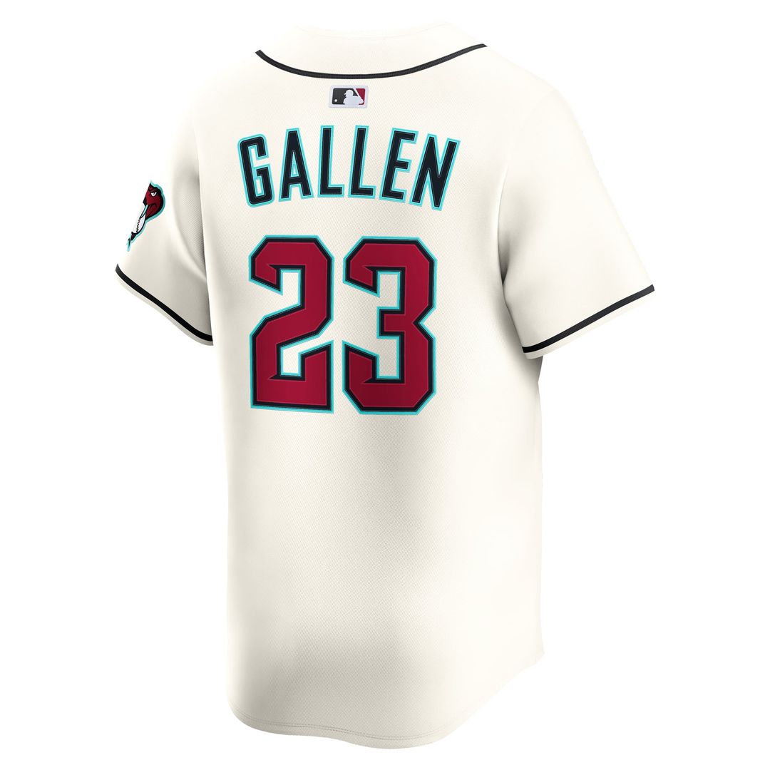 Men's Arizona Diamondbacks Zac Gallen Cream Home Limited MLB Baseball Jersey - view 3
