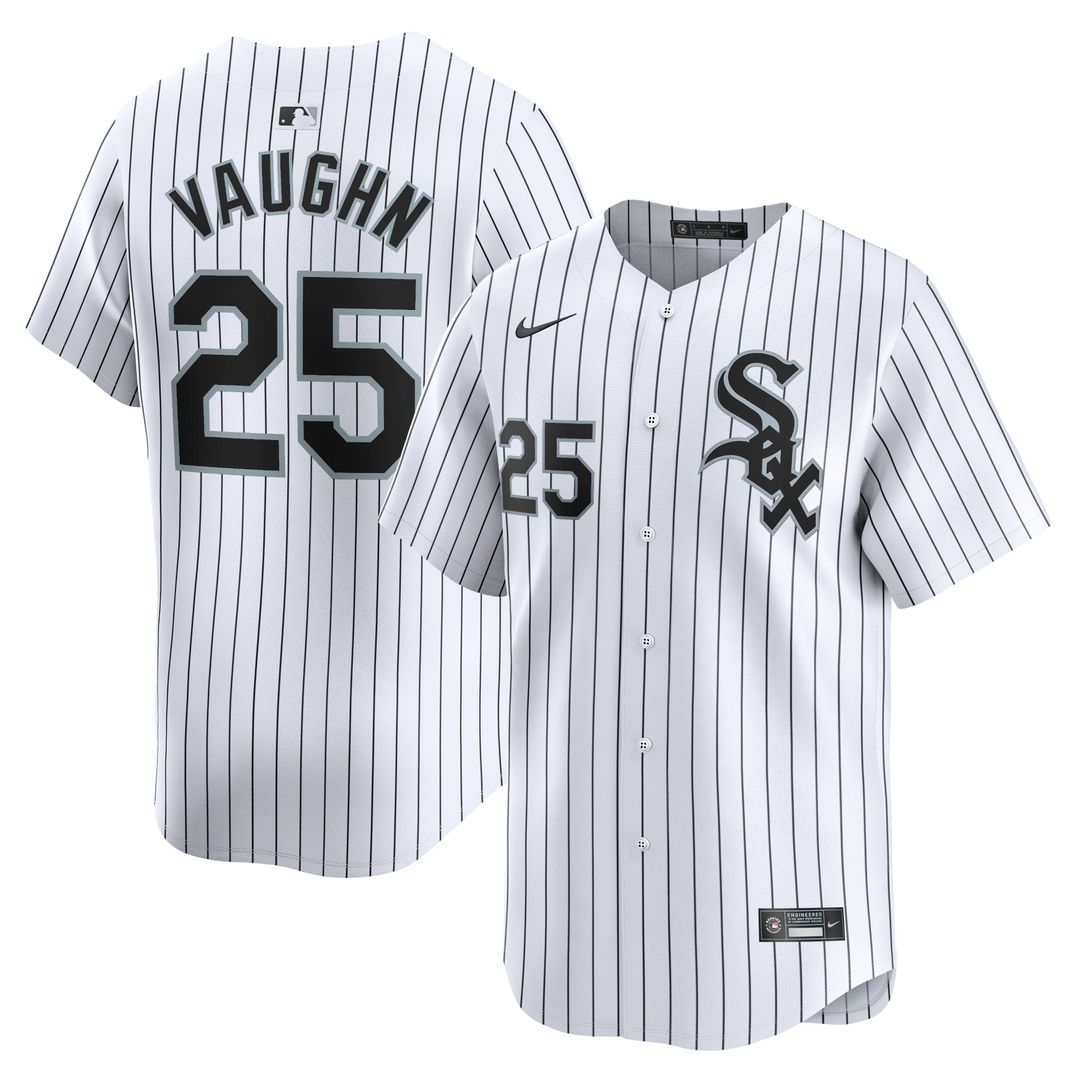 Men's Chicago White Sox Andrew Vaughn White Home Limited MLB Baseball Jersey - view 1