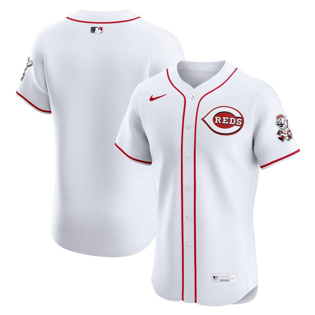 Men's Cincinnati Reds White Home Elite MLB Baseball Jersey - view 1