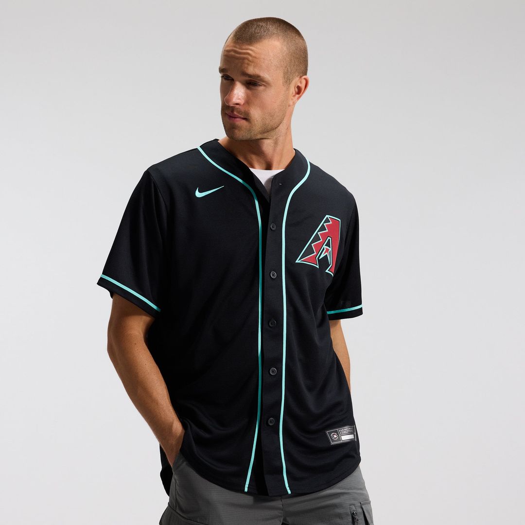 Men's Arizona Diamondbacks Corbin Carroll Black Alternate Replica MLB Baseball Jersey - view 3
