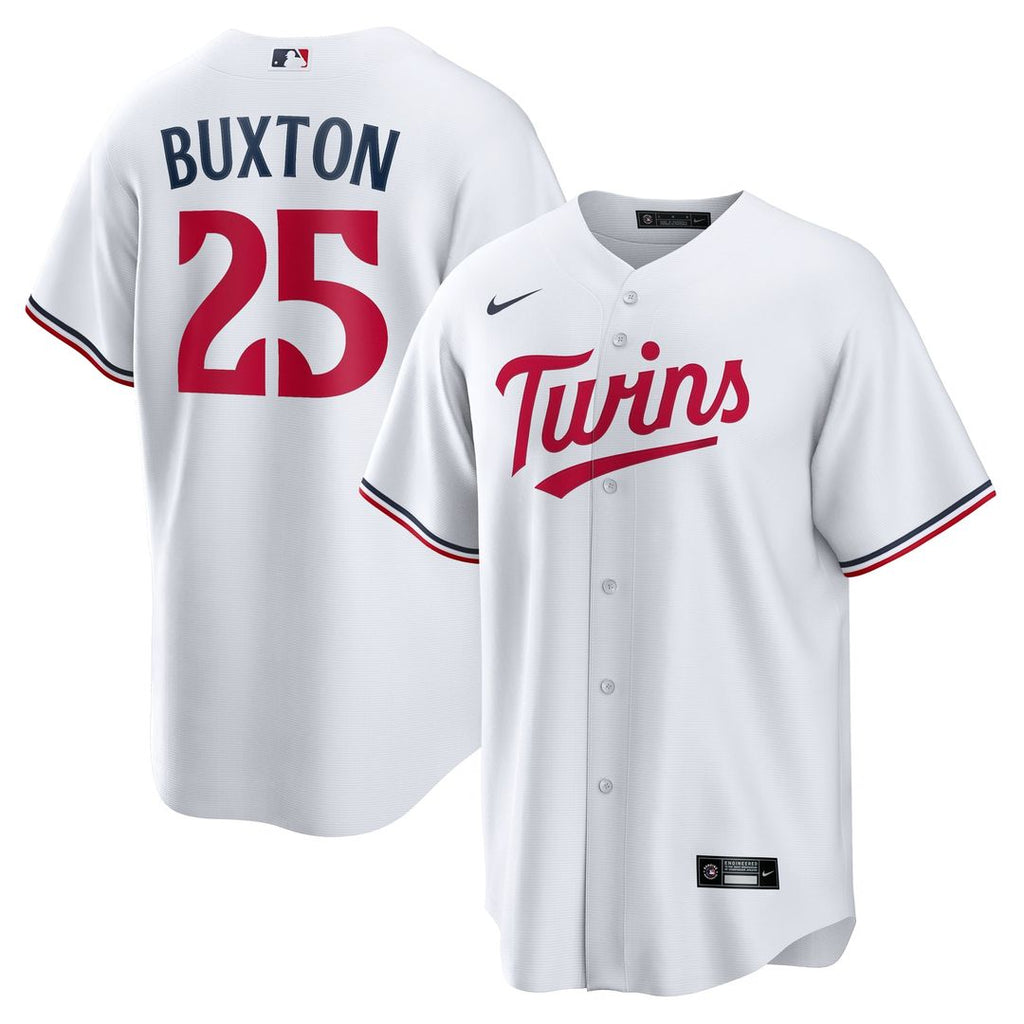Men's Minnesota Twins Byron Buxton White Home Replica MLB Baseball Jersey - view 1