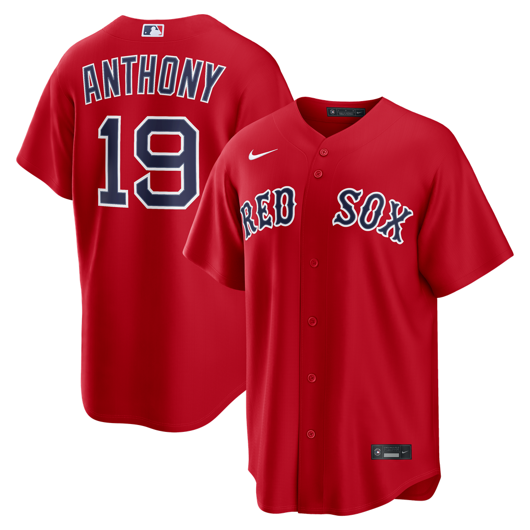 Men's Boston Red Sox Roman Anthony Red Alternate Replica MLB Baseball Jersey - view 1