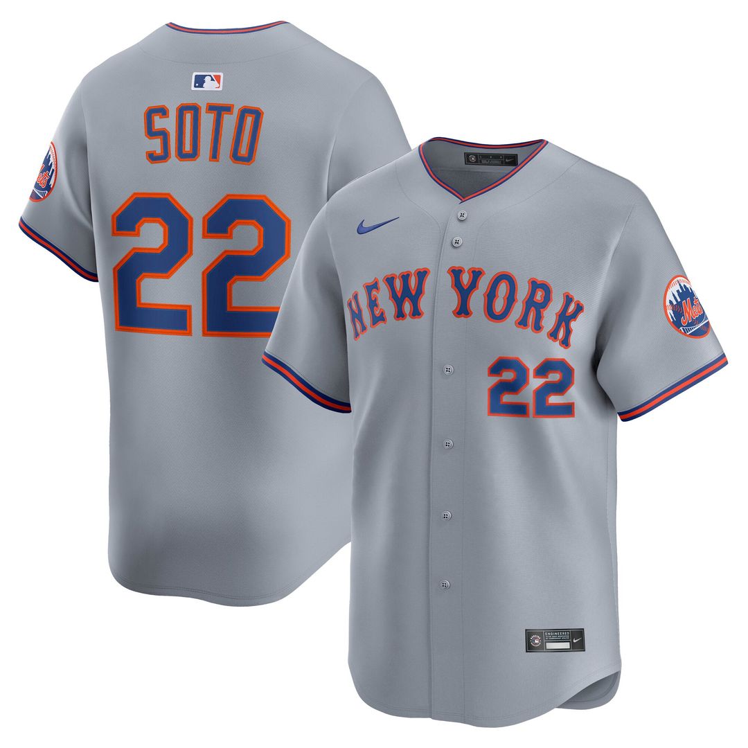 Men's New York Mets Juan Soto Gray Road Limited MLB Baseball Jersey - view 4