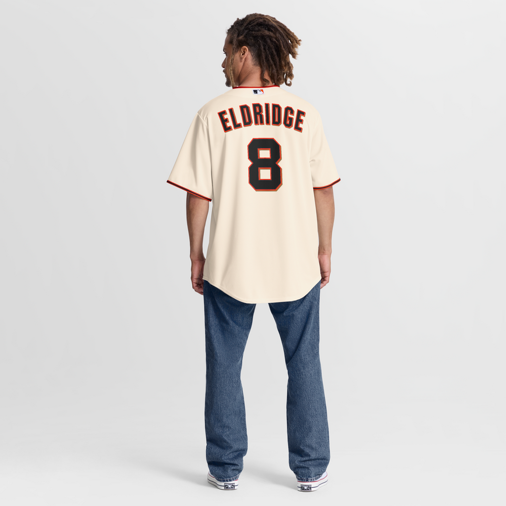 Men's San Francisco Giants Bryce Eldridge Cream Home Replica MLB Baseball Jersey - view 5