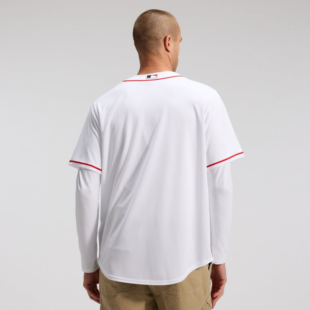 Men's Cincinnati Reds White Home Replica MLB Baseball Jersey - view 2
