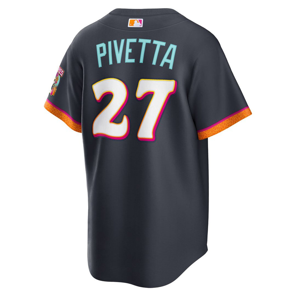 Men's San Diego Padres Nick Pivetta Obsidian 2026 City Connect Stadium MLB Baseball Jersey - view 3