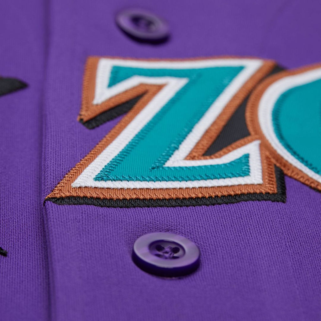 Men's Arizona Diamondbacks Randy Johnson Purple 2000 Throwback MLB Baseball Jersey - view 18