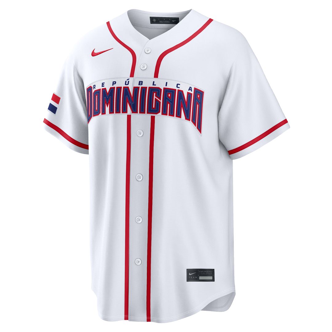 Men's Dominican Republic Baseball Juan Soto White 2026 World Baseball Classic Home Stadium MLB Baseball Jersey - view 2