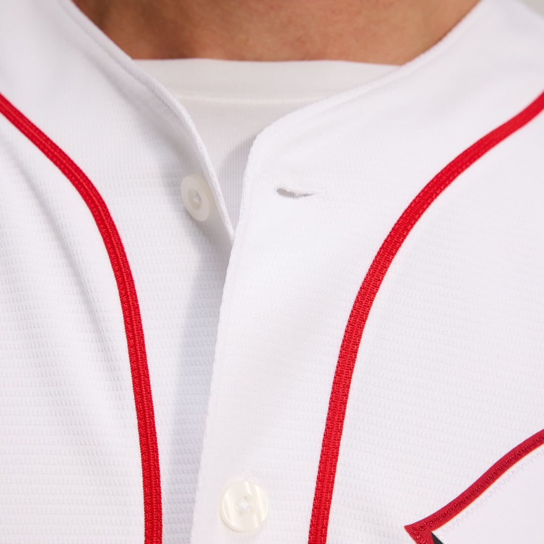 Men's Cincinnati Reds White Home Replica MLB Baseball Jersey - view 10