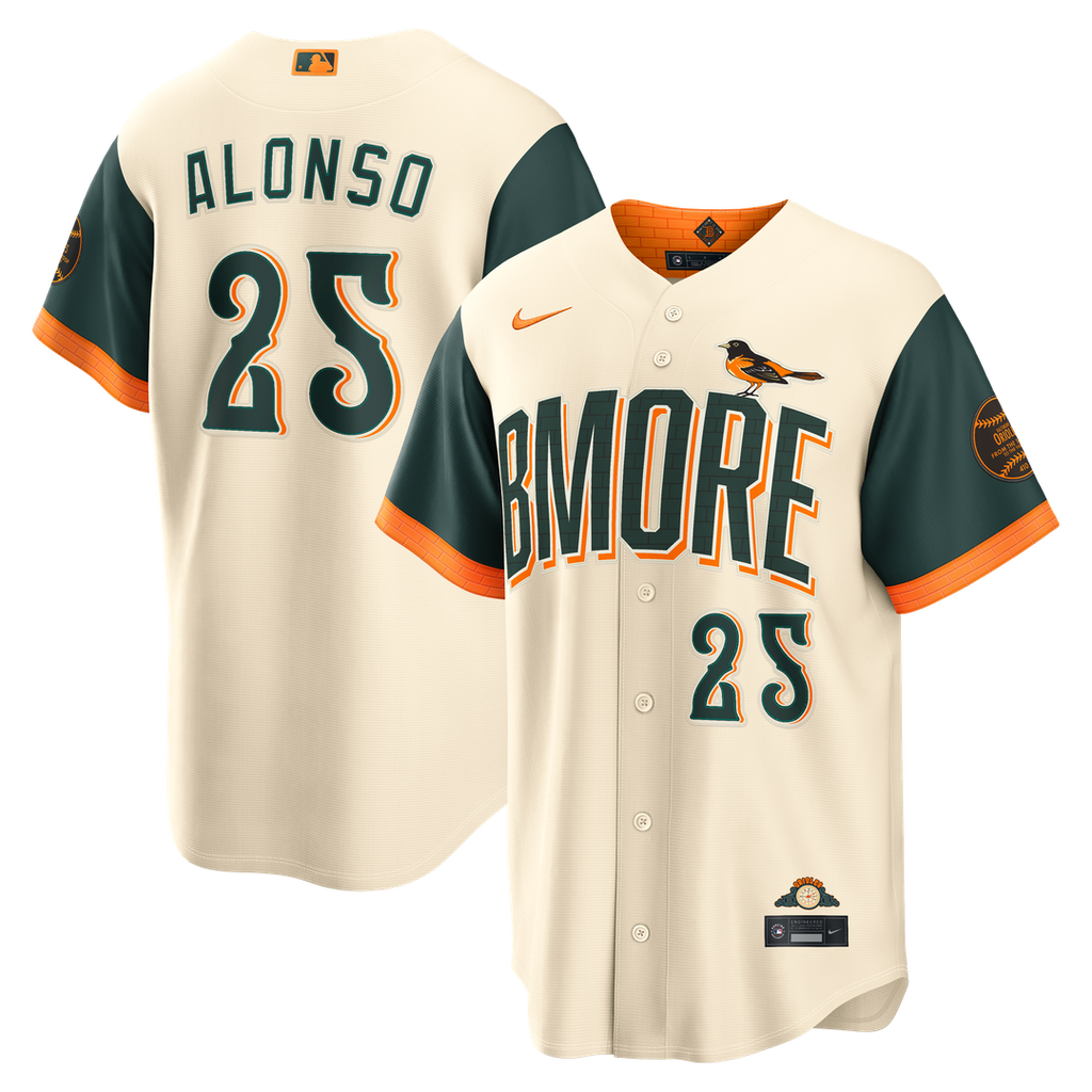 Men's Baltimore Orioles Pete Alonso Cream 2026 City Connect Stadium MLB Baseball Jersey - view 1