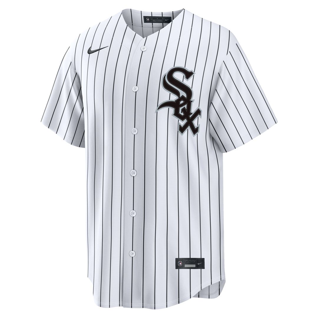 Men's Chicago White Sox Huascar Brazoban White Home Replica MLB Baseball Jersey - view 4