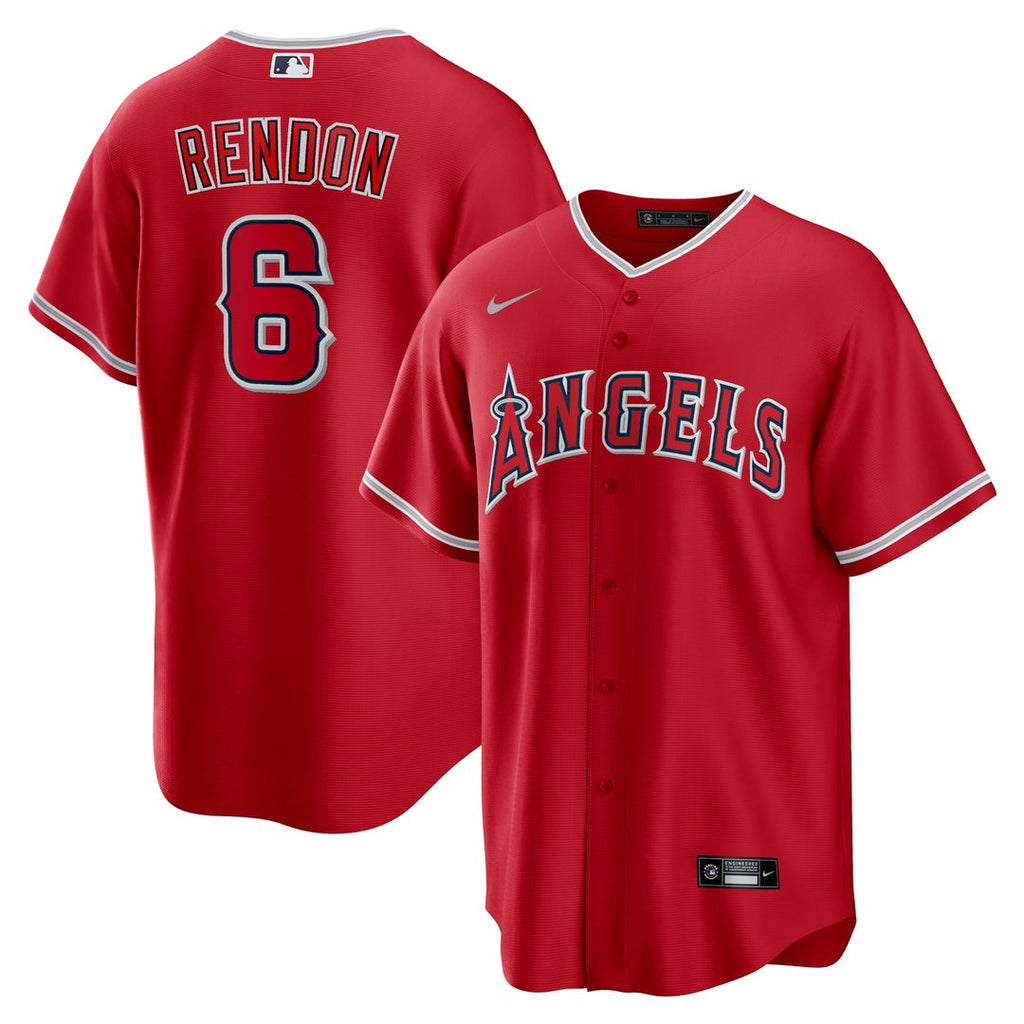 Men's Los Angeles Angels Anthony Rendon Red Alternate Replica Player Name MLB Baseball Jersey - view 1