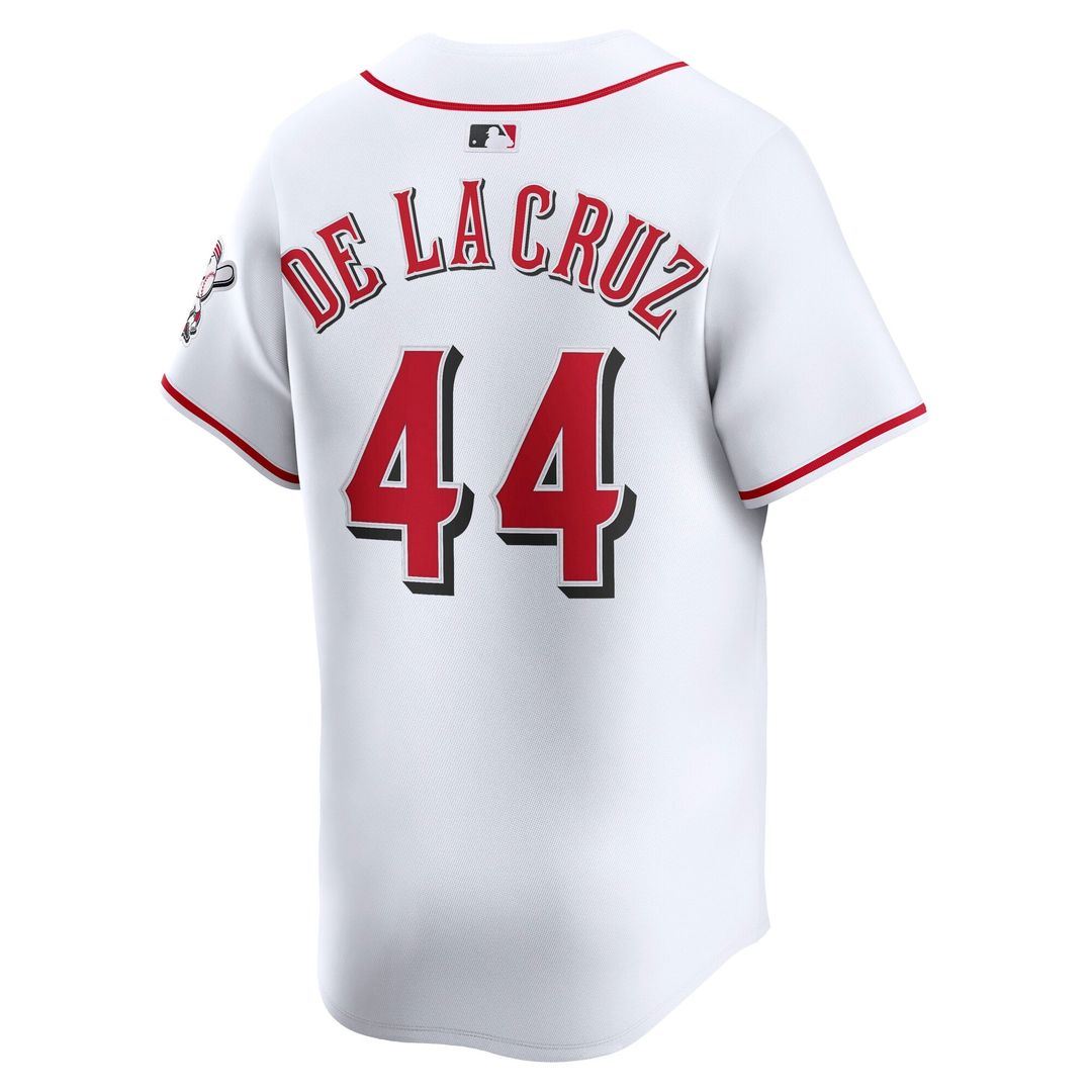 Men's Cincinnati Reds Elly De La Cruz Gray Road Limited MLB Baseball Jersey - view 10