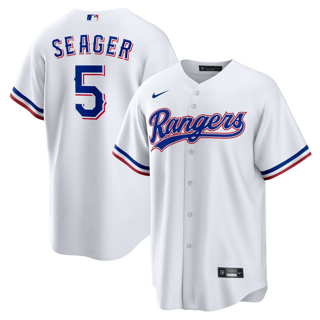 Men's Texas Rangers Corey Seager White Home Replica MLB Baseball Jersey - view 1