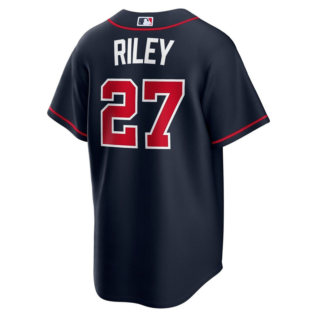 Men's Atlanta Braves Austin Riley White Home Replica MLB Baseball Jersey - view 13
