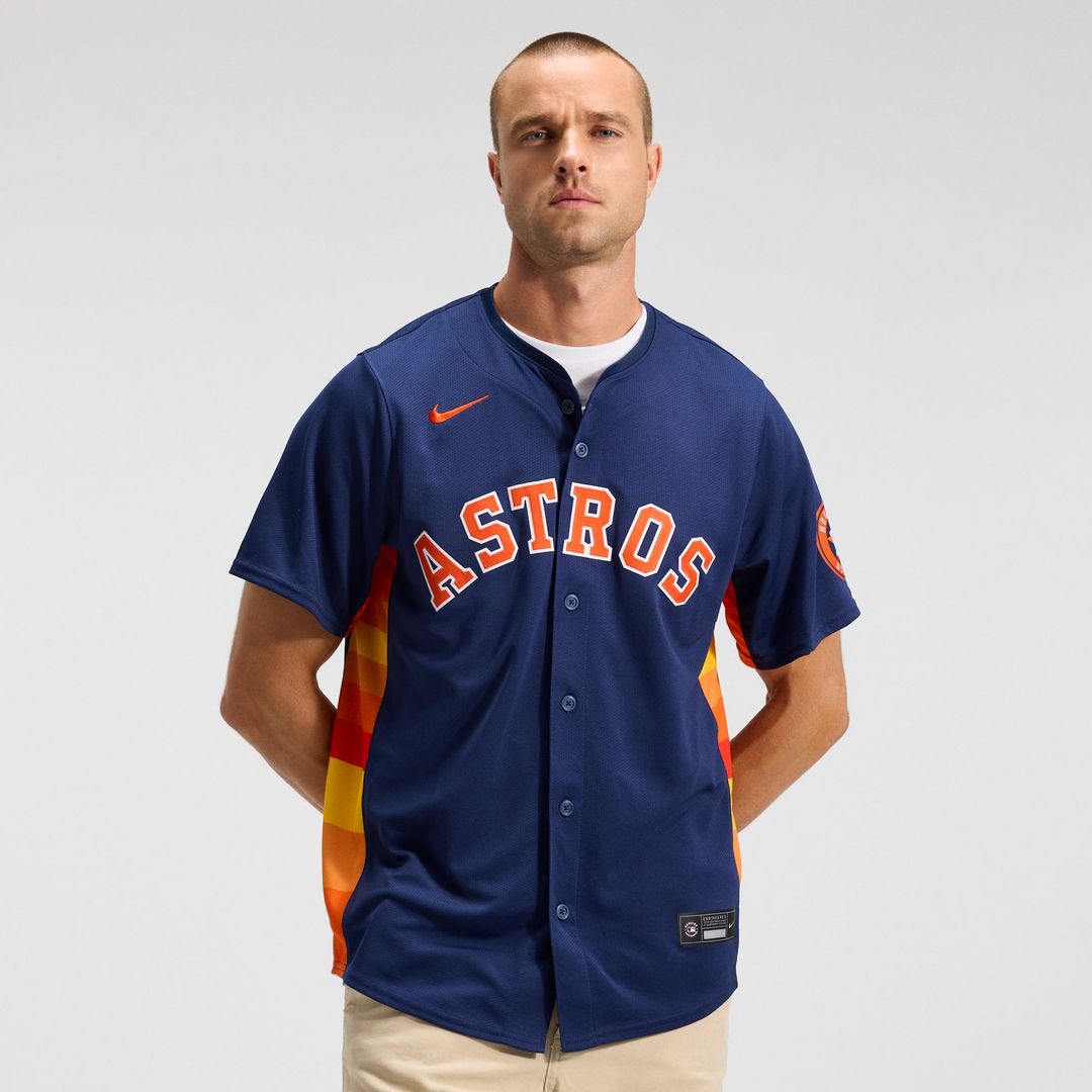 Men's Houston Astros Jose Altuve Navy Alternate Limited MLB Baseball Jersey - view 3