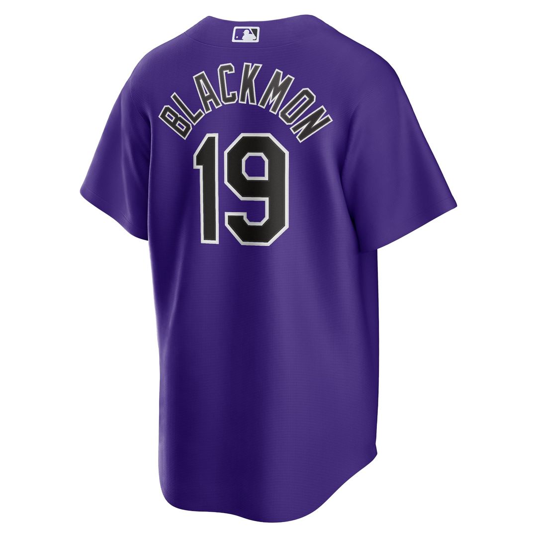 Men's Colorado Rockies Charlie Blackmon White Home Replica Player Name MLB Baseball Jersey - view 9