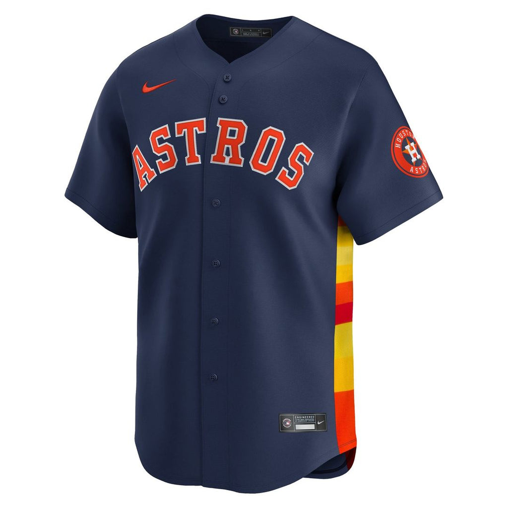Men's Houston Astros Jose Altuve Navy Alternate Limited MLB Baseball Jersey - view 7