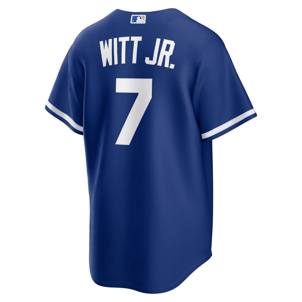 Men's Kansas City Royals Bobby Witt Jr. Gray Road Replica MLB Baseball Jersey - view 12