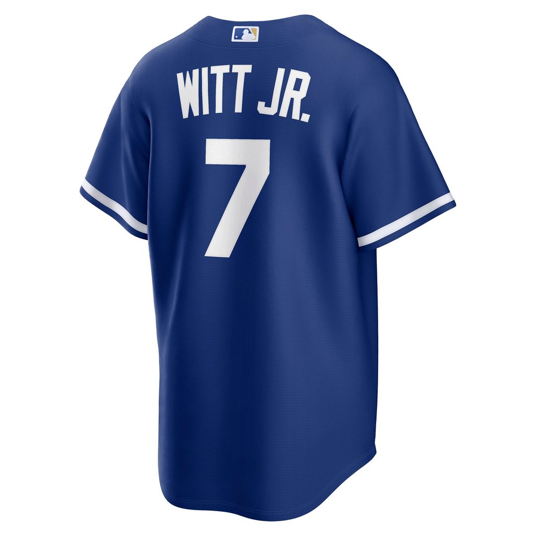Men's Kansas City Royals Bobby Witt Jr. Gray Road Replica MLB Baseball Jersey - view 12