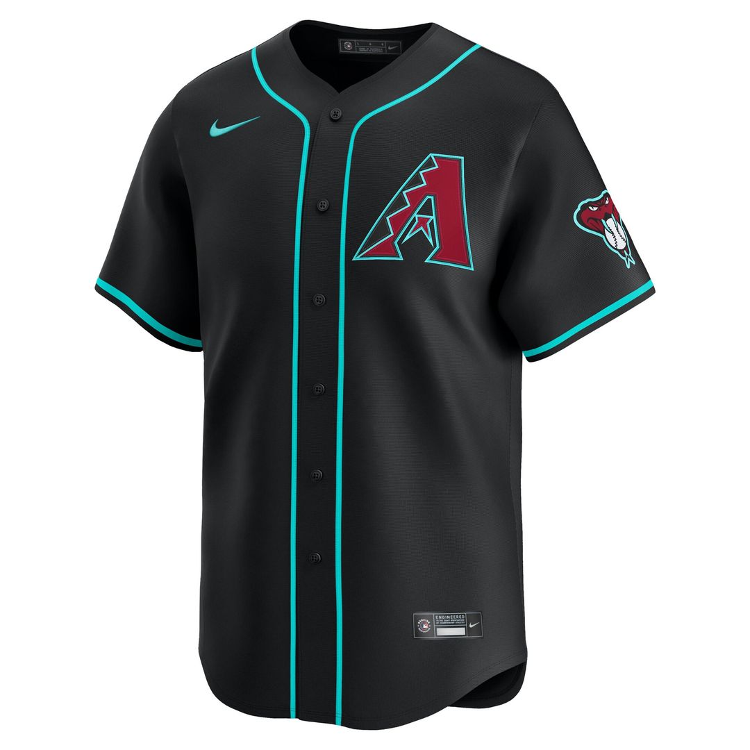 Men's Arizona Diamondbacks Corbin Carroll Black Alternate Limited MLB Baseball Jersey - view 5