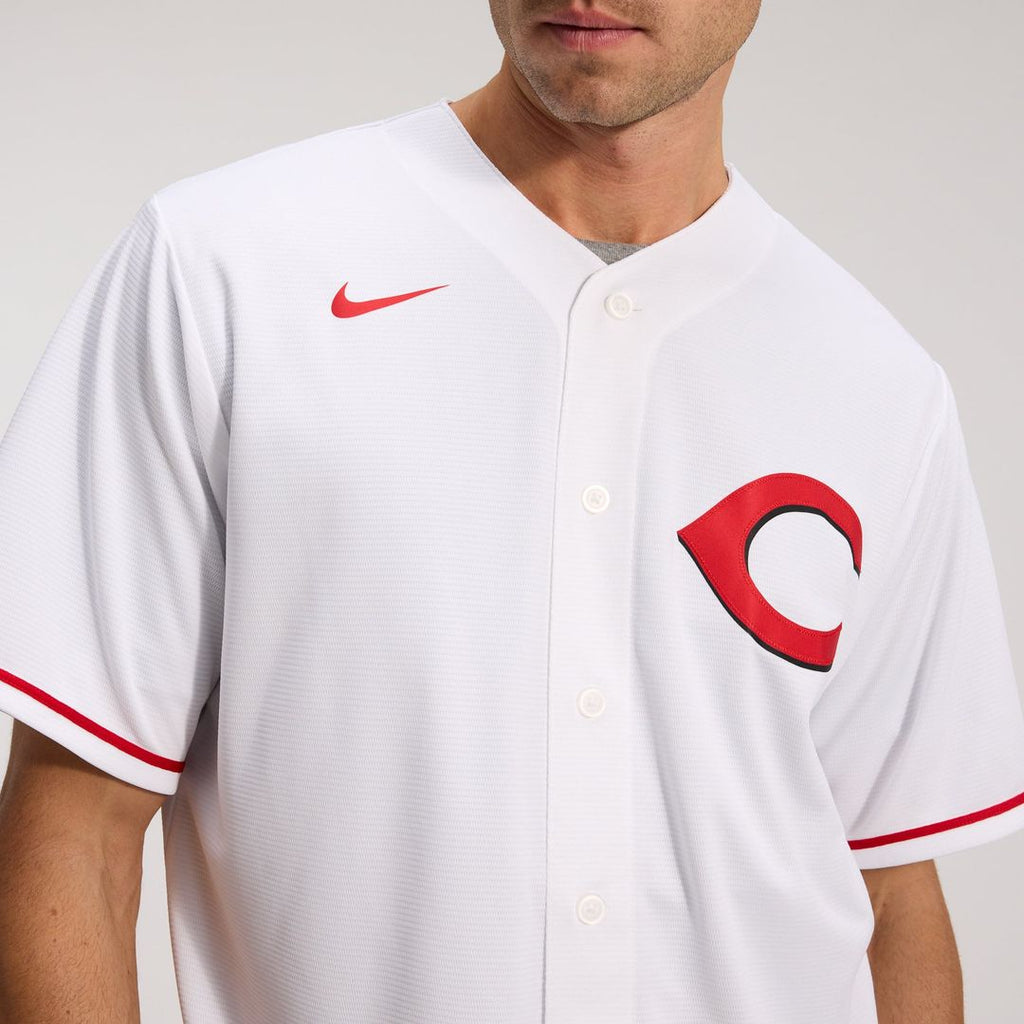Men's Cincinnati Reds Elly De La Cruz White Alternate 2 Replica MLB Baseball Jersey - view 9