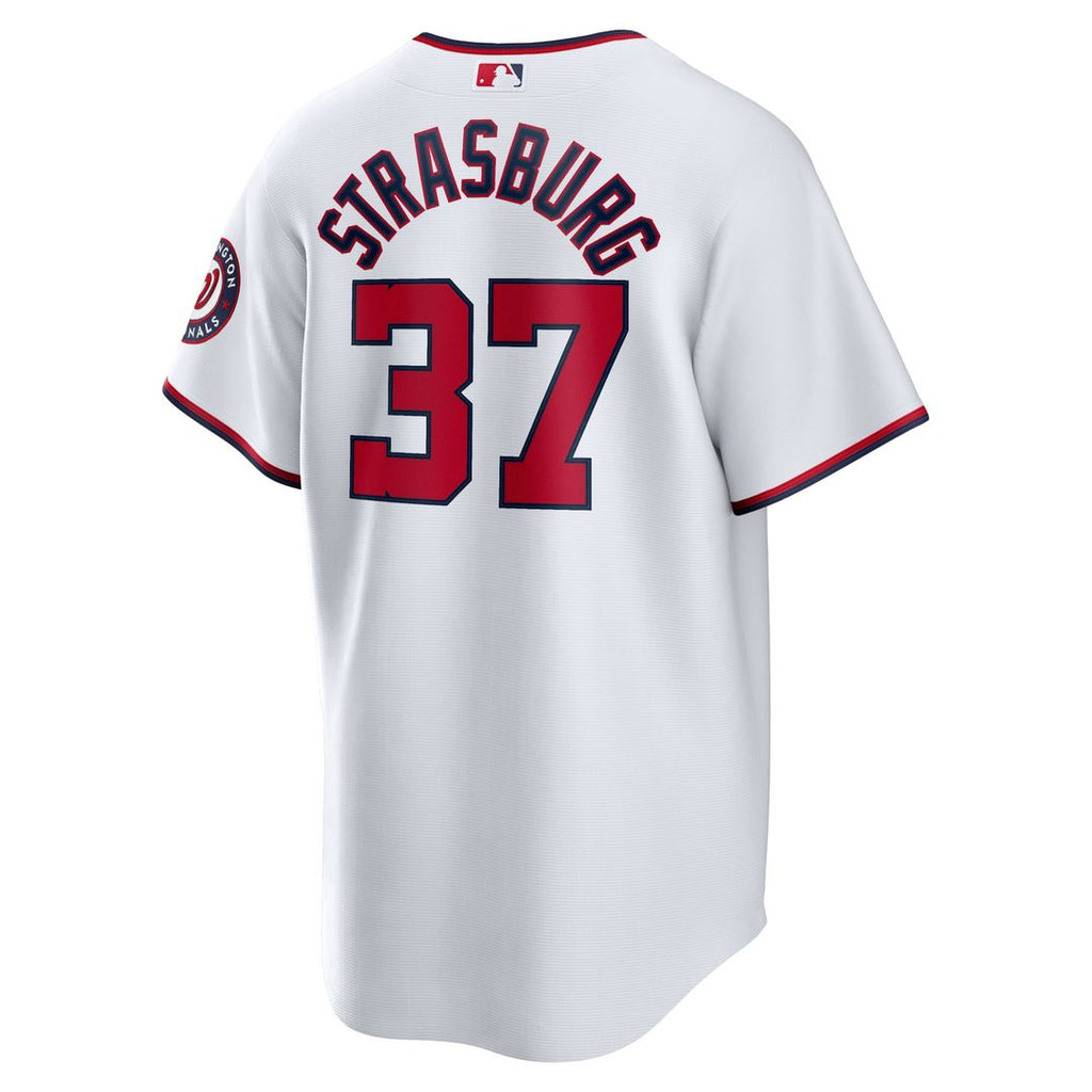 Men's Washington Nationals Stephen Strasburg White Home Replica MLB Baseball Jersey - view 3