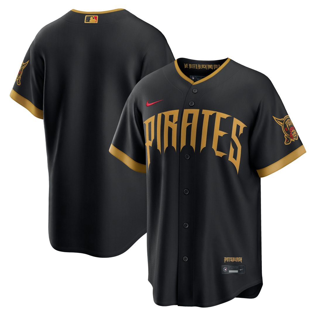 Men's Pittsburgh Pirates Black 2026 City Connect Stadium MLB Baseball Jersey - view 1