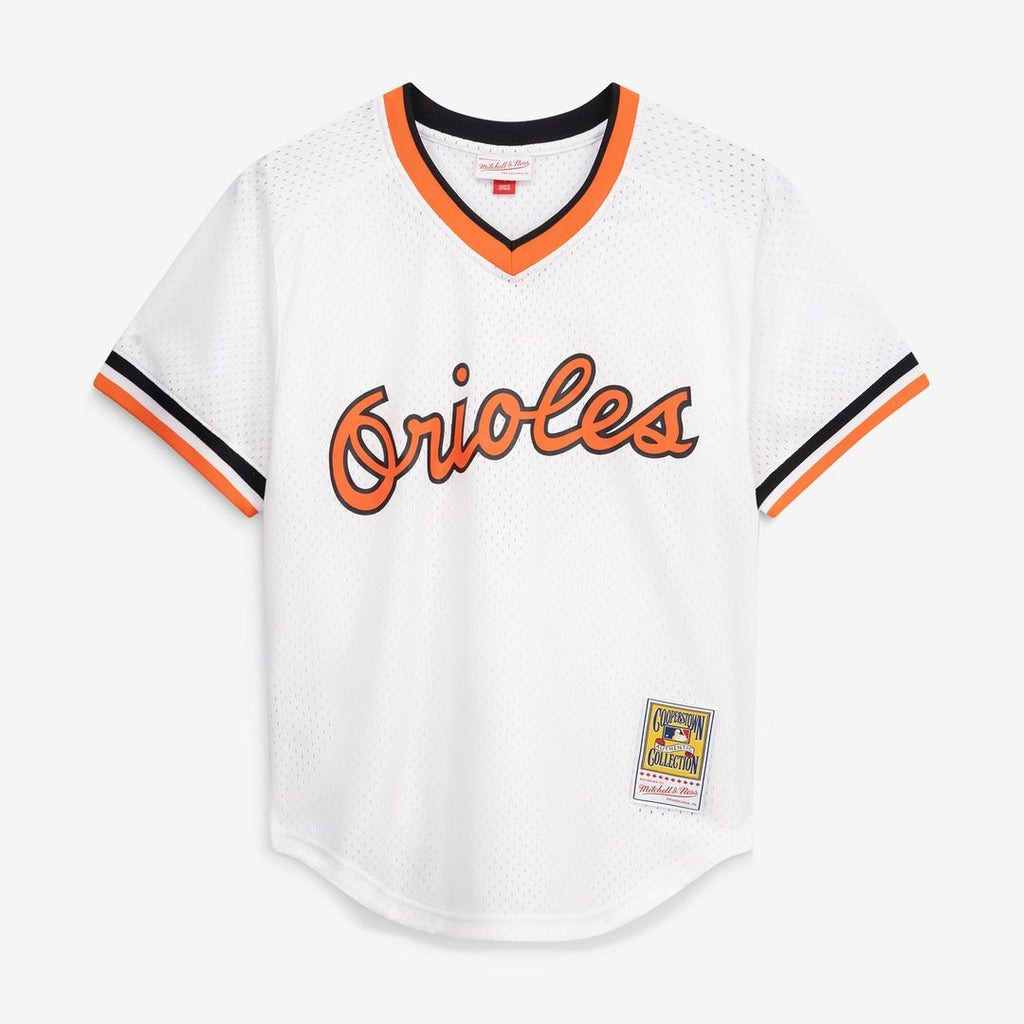 Men's Baltimore Orioles Cal Ripken Jr. White Batting Practice MLB Baseball Jersey - view 2