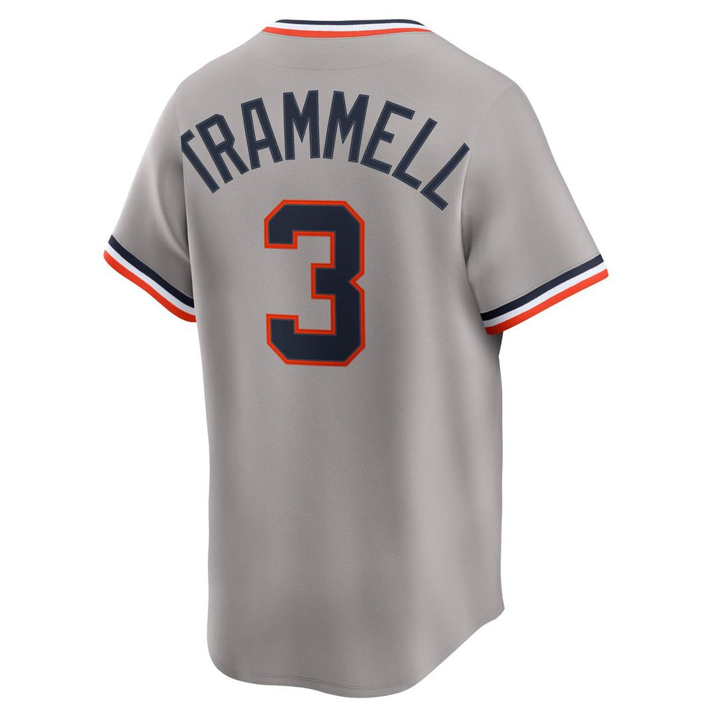 Men's Detroit Tigers Alan Trammell Gray Cooperstown Collection Limited MLB Baseball Jersey - view 3
