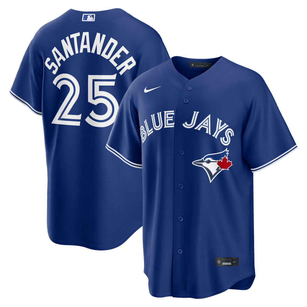 Men's Toronto Blue Jays Anthony Santander Royal Alternate Replica MLB Baseball Jersey - view 4