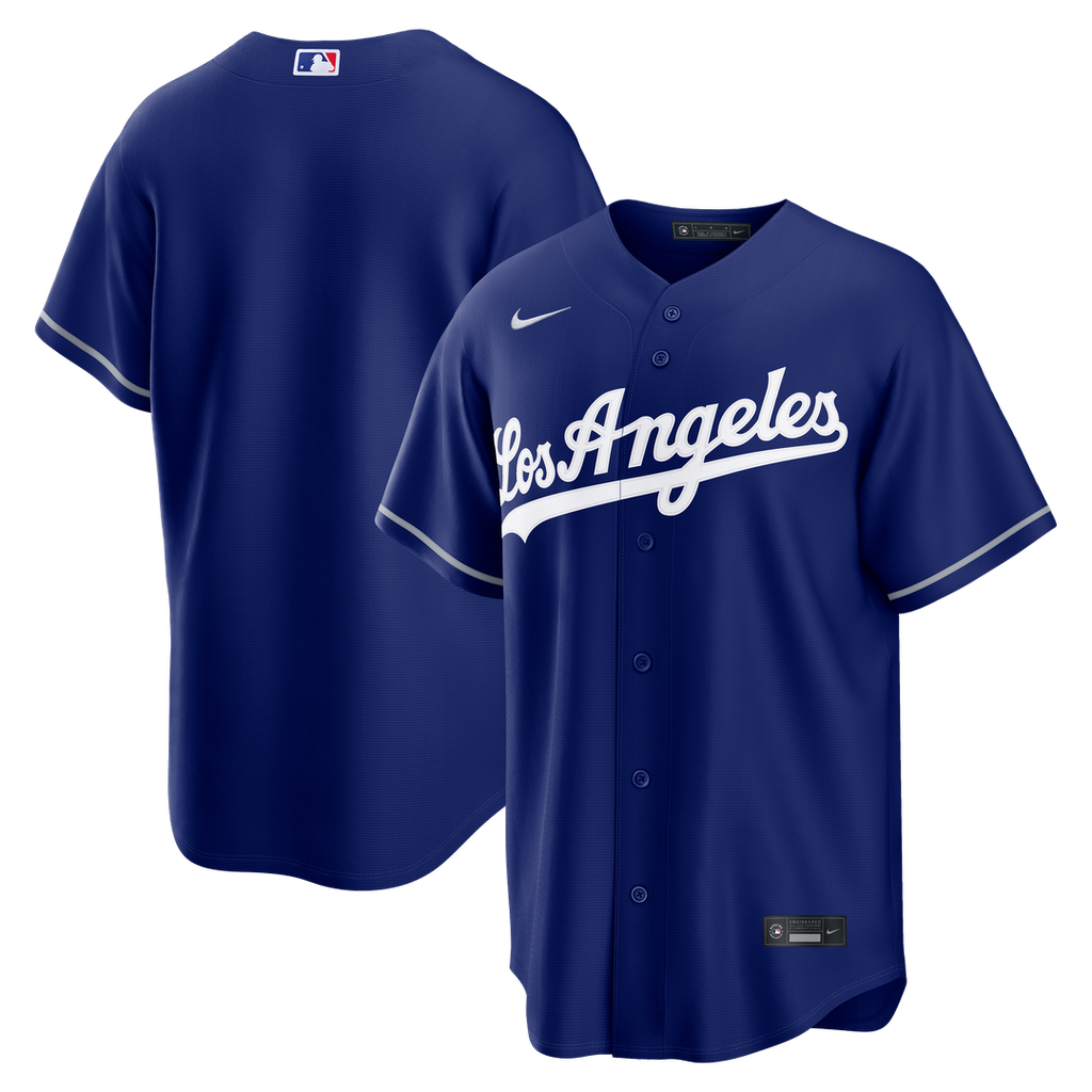 Men's Los Angeles Dodgers Royal Alternate Replica MLB Baseball Jersey - view 4