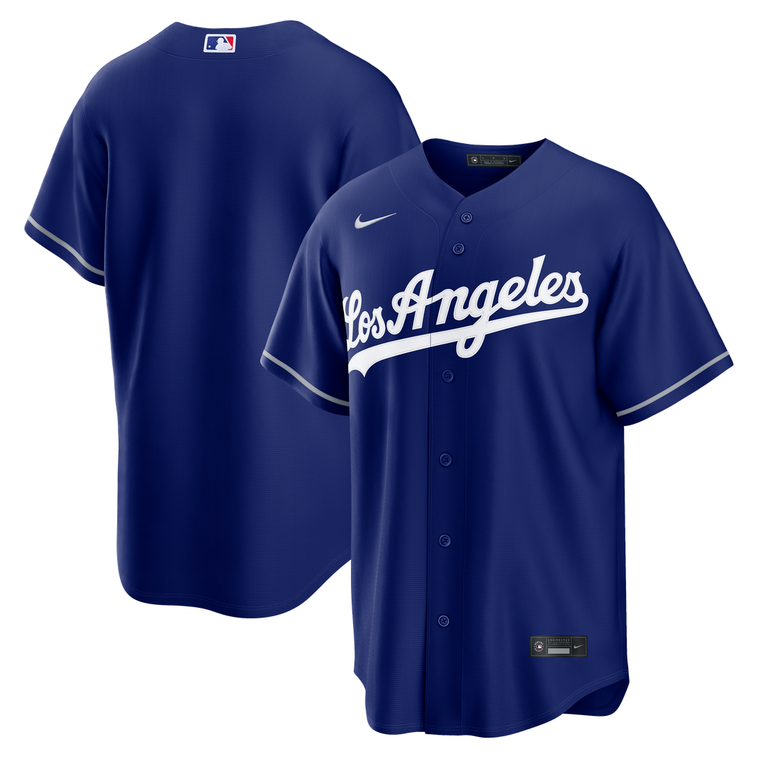 Men's Los Angeles Dodgers Royal Alternate Replica MLB Baseball Jersey - view 4