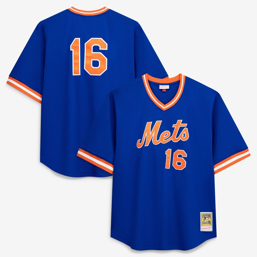Men's New York Mets Dwight Gooden Royal Big & Tall Cooperstown Collection Mesh Batting Practice MLB Baseball Jersey - view 1