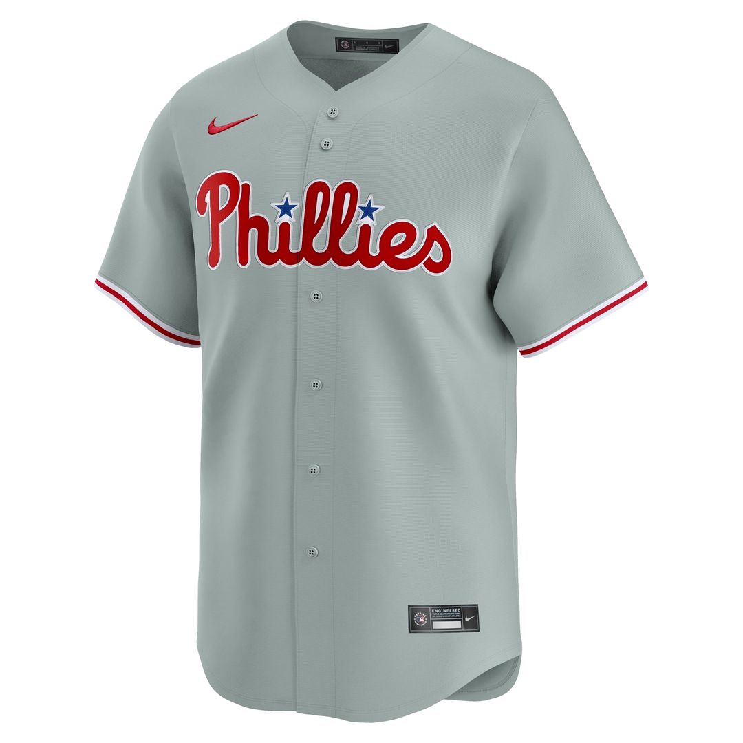 Men's Philadelphia Phillies Bryce Harper Gray Road Limited MLB Baseball Jersey - view 2