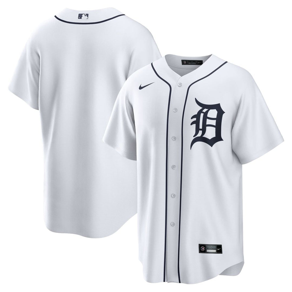 Men's Detroit Tigers White Home Replica MLB Baseball Jersey - view 1
