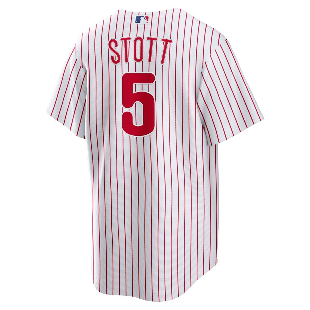 Men's Philadelphia Phillies Bryson Stott White Replica MLB Baseball Jersey - view 3