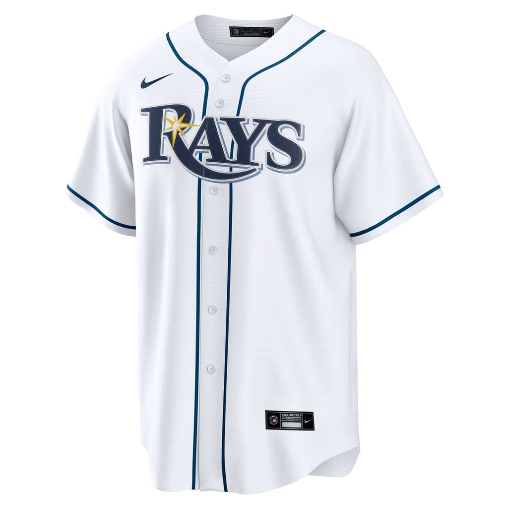Men's Tampa Bay Rays White Home Replica MLB Baseball Jersey - view 2